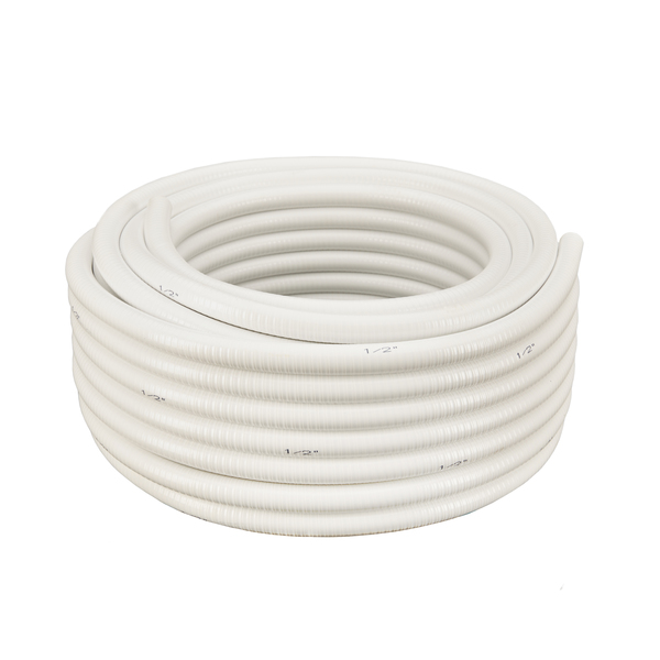 Hydromaxx 1-1/2"x100Ft White Flexible PVC Pipe WF112100